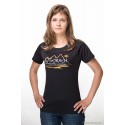 Koszulka damska termoaktywna W GÓRACH  czarna