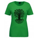 Koszulka damska zielona DRZEWO