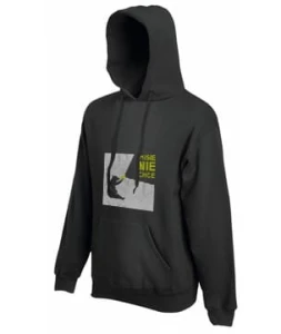 Bluza z kapturem męska czarna MI SIĘ NIE CHCE XL