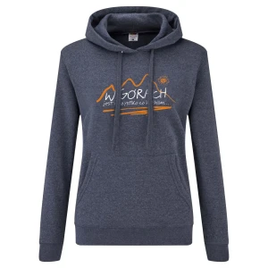 Bluza z kapturem damska W GÓRACH granatowa