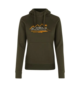 Bluza z kapturem damska W GÓRACH ID oliwka ID 0637