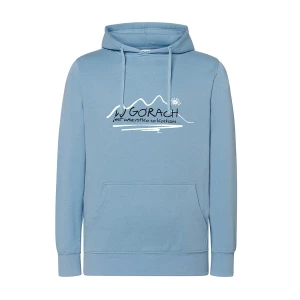 Bluza z kapturem damska W GÓRACH niebieska