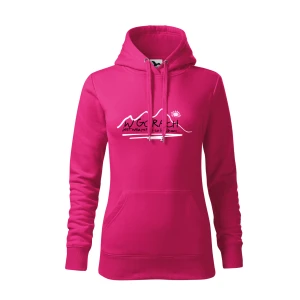 Bluza z kapturem damska W GÓRACH różowa M414