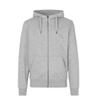 Bluza męska z kapturem rozpinana CORE NO. ID 0638 szara