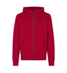 Bluza męska z kapturem rozpinana CORE NO. ID 0638 czerwona