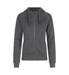 Bluza damska z kapturem rozpinana CORE NO. ID 0639 grafitowa