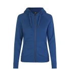 Bluza damska z kapturem rozpinana CORE NO. ID 0639 niebieska