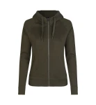Bluza damska z kapturem rozpinana CORE NO. ID 0639 oliwka