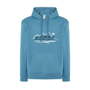 Bluza z kapturem W GÓRACH niebieska JHK