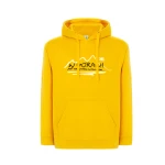 Bluza z kapturem W GÓRACH żółta JHK