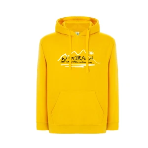 Bluza z kapturem W GÓRACH żółta JHK