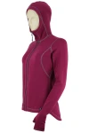 Bluza damska z kapturem i łapkami rozpinana Power Stretch Pro 080080 D
